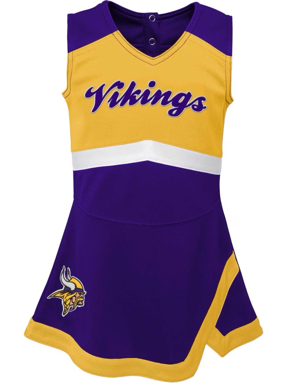 Minnesota Vikings Girls Infant Cheer Captain Jumper Dress - Purple